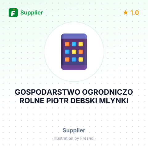 GOSPODARSTWO OGRODNICZO ROLNE PIOTR DEBSKI MLYNKI – summary card, no photo uploaded yet