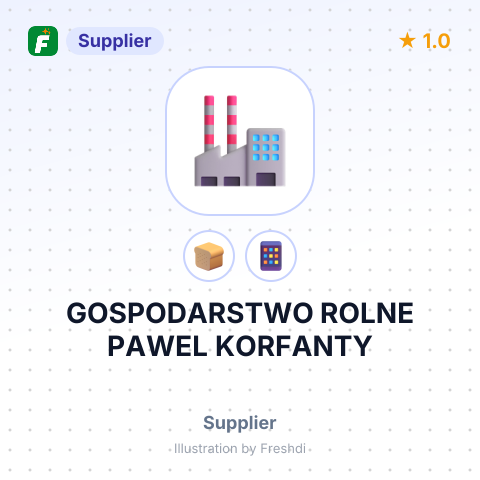 GOSPODARSTWO ROLNE PAWEL KORFANTY – summary card, no photo uploaded yet