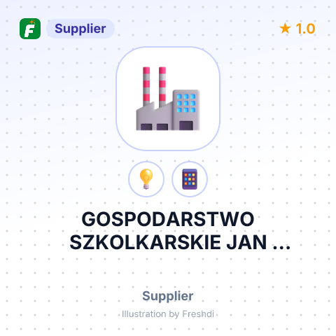GOSPODARSTWO SZKOLKARSKIE JAN CIEPLUCHA – summary card, no photo uploaded yet