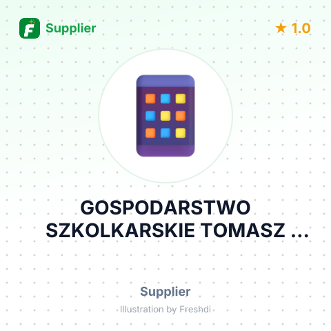 GOSPODARSTWO SZKOLKARSKIE TOMASZ TUSINSKI – summary card, no photo uploaded yet