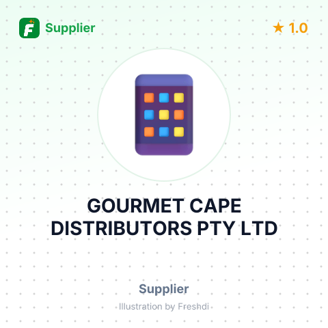 GOURMET CAPE DISTRIBUTORS PTY LTD – summary card, no photo uploaded yet