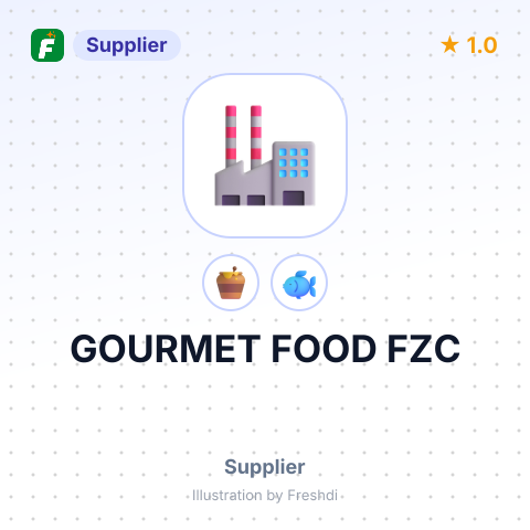 GOURMET FOOD FZC – summary card, no photo uploaded yet
