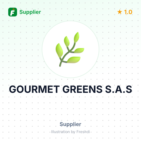 GOURMET GREENS S.A.S – summary card, no photo uploaded yet