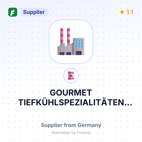 GOURMET TIEFKÜHLSPEZIALITÄTEN GMBH – summary card, no photo uploaded yet