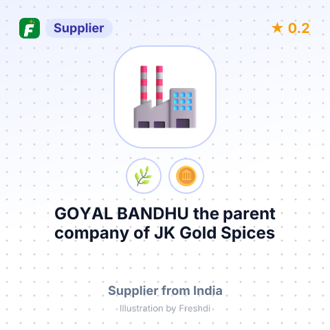 GOYAL BANDHU, the parent company of JK Gold Spices and 7Seven Seasonings – summary card, no photo uploaded yet