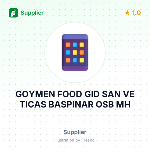 GOYMEN FOOD GID SAN VE TICAS BASPINAR OSB MH – summary card, no photo uploaded yet