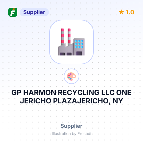 GP HARMON RECYCLING LLC ONE JERICHO PLAZAJERICHO, NY – summary card, no photo uploaded yet