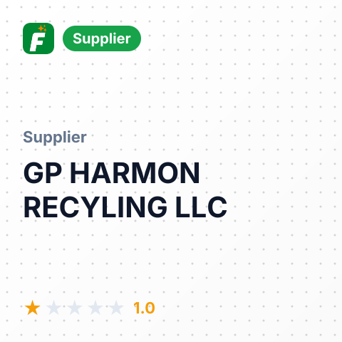 GP HARMON RECYLING LLC – summary card, no photo uploaded yet
