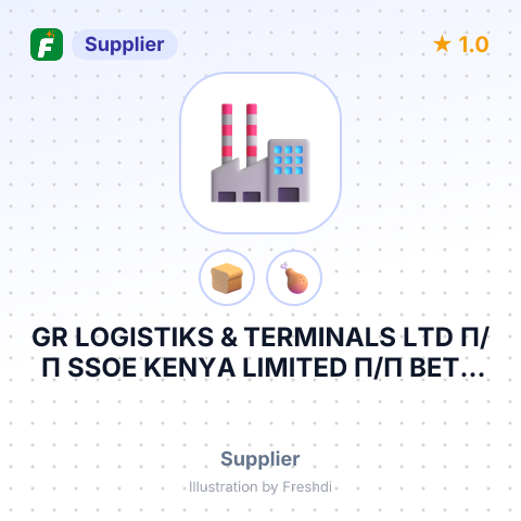 GR LOGISTIKS & TERMINALS LTD П/П SSOE KENYA LIMITED П/П BETA GIDA SAN. VE TIC. A.S – summary card, no photo uploaded yet
