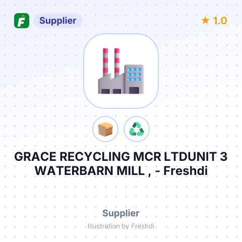 GRACE RECYCLING MCR LTDUNIT 3 WATERBARN MILL , – summary card, no photo uploaded yet