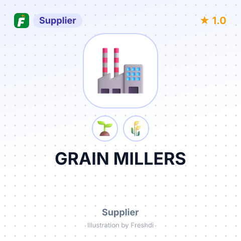 GRAIN MILLERS – summary card, no photo uploaded yet