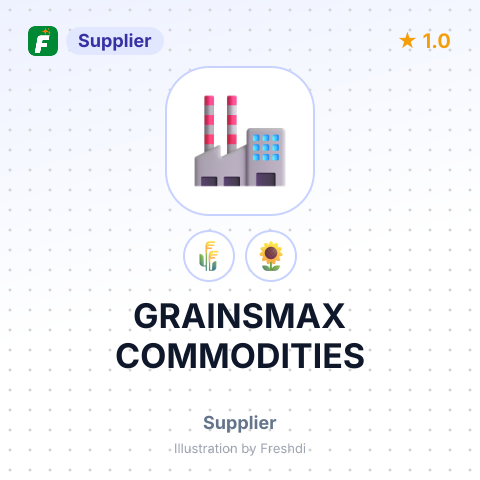 GRAINSMAX COMMODITIES – summary card, no photo uploaded yet