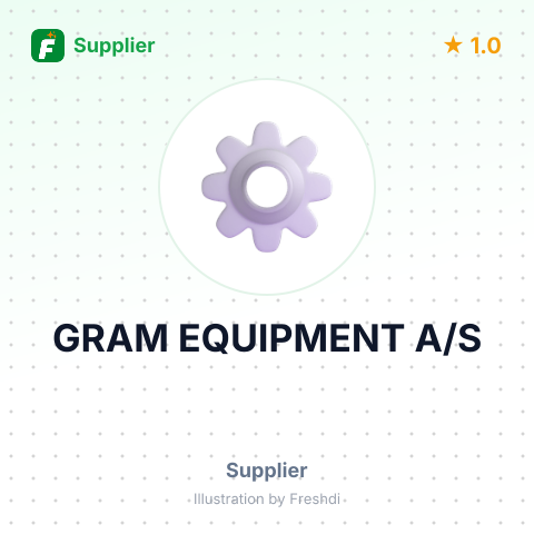 GRAM EQUIPMENT A/S – summary card, no photo uploaded yet