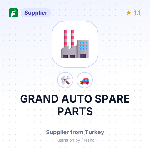 GRAND AUTO SPARE PARTS – summary card, no photo uploaded yet