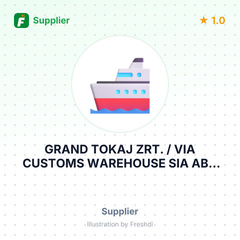 GRAND TOKAJ ZRT. / VIA CUSTOMS WAREHOUSE SIA ABX TERMINAL LATVIA – summary card, no photo uploaded yet