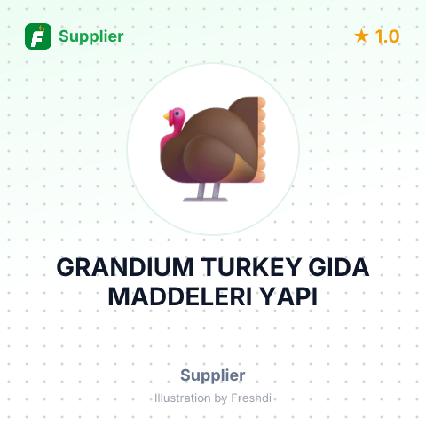 GRANDIUM TURKEY GIDA MADDELERI YAPI – summary card, no photo uploaded yet