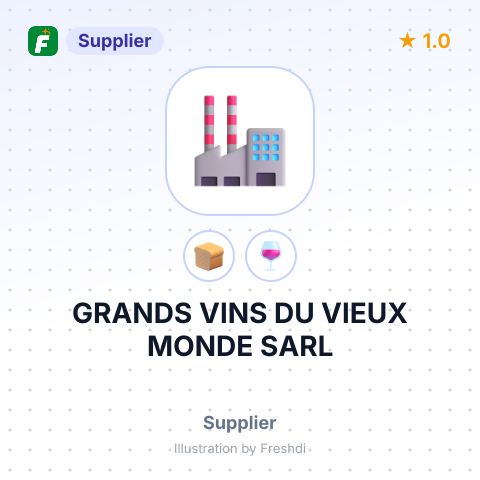 GRANDS VINS DU VIEUX MONDE SARL – summary card, no photo uploaded yet
