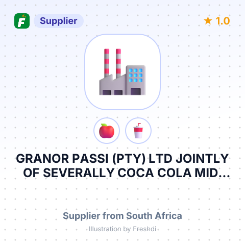 GRANOR PASSI (PTY) LTD JOINTLY OF SEVERALLY COCA COLA MIDI SAS AVENUE DE BERLIN PARC D"ACTIVITES, DU PLATEAU 83870 SIGNES CEDEX FRANCE – summary card, no photo uploaded yet