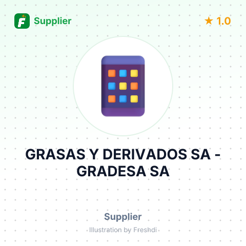 GRASAS Y DERIVADOS SA - GRADESA SA – summary card, no photo uploaded yet