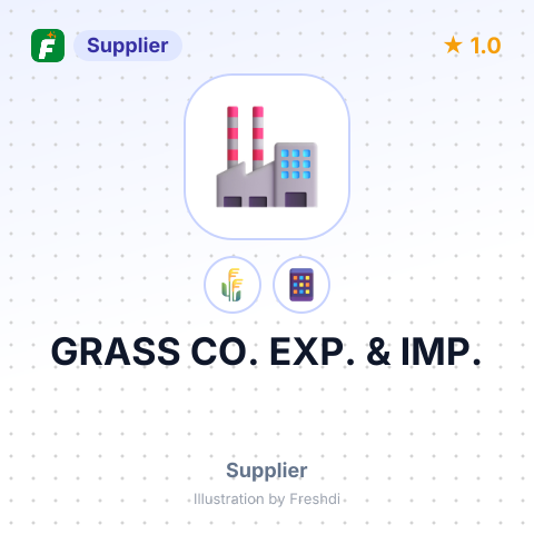 GRASS CO. EXP. & IMP. – summary card, no photo uploaded yet