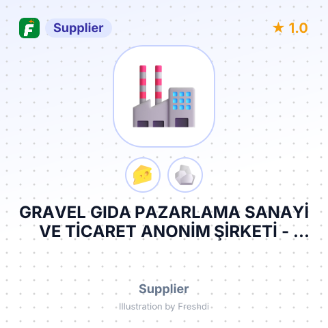 GRAVEL GIDA PAZARLAMA SANAYİ VE TİCARET ANONİM ŞİRKETİ – summary card, no photo uploaded yet