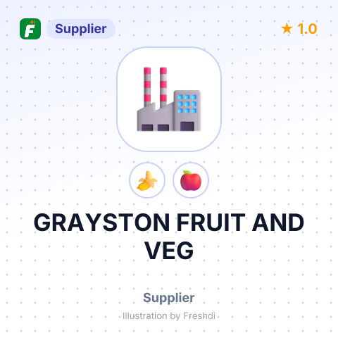 GRAYSTON FRUIT AND VEG – summary card, no photo uploaded yet