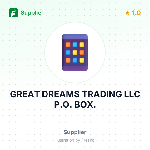 GREAT DREAMS TRADING LLC P.O. BOX. – summary card, no photo uploaded yet