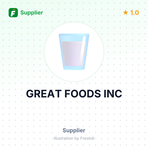 GREAT FOODS INC – summary card, no photo uploaded yet