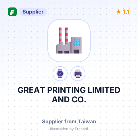 GREAT PRINTING LIMITED AND CO. – summary card, no photo uploaded yet
