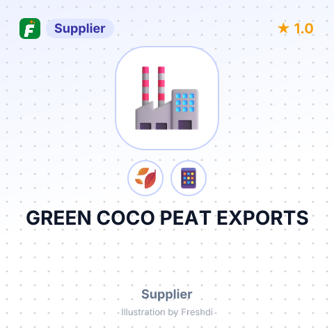 GREEN COCO PEAT EXPORTS – summary card, no photo uploaded yet