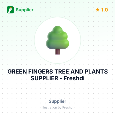 GREEN FINGERS TREE AND PLANTS SUPPLIER – summary card, no photo uploaded yet