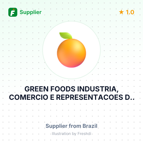 GREEN FOODS INDUSTRIA, COMERCIO E REPRESENTACOES DE FRUTAS E SUCOS LTDA – summary card, no photo uploaded yet