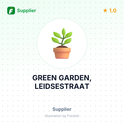 GREEN GARDEN, LEIDSESTRAAT – summary card, no photo uploaded yet