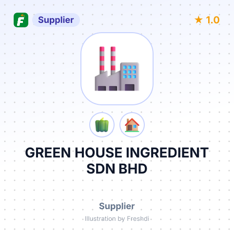 GREEN HOUSE INGREDIENT SDN BHD – summary card, no photo uploaded yet