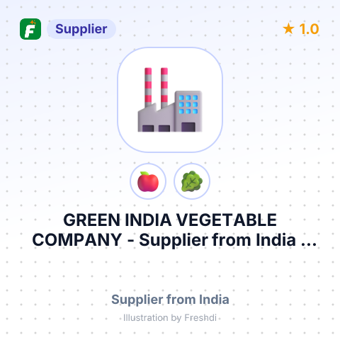 GREEN INDIA VEGETABLE COMPANY – summary card, no photo uploaded yet