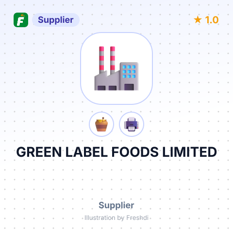 GREEN LABEL FOODS LIMITED – summary card, no photo uploaded yet