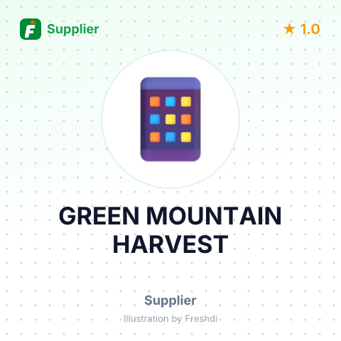 GREEN MOUNTAIN HARVEST – summary card, no photo uploaded yet