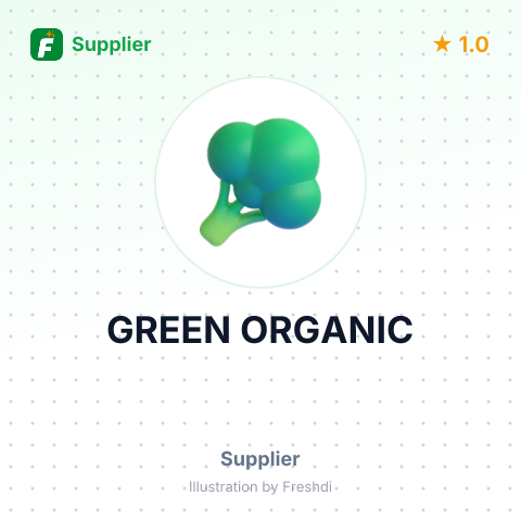 GREEN ORGANIC – summary card, no photo uploaded yet