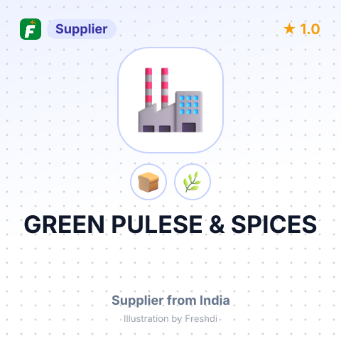 GREEN PULESE & SPICES – summary card, no photo uploaded yet