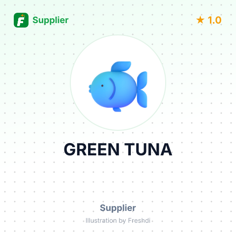 GREEN TUNA – summary card, no photo uploaded yet