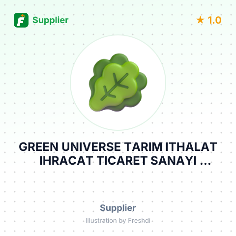 GREEN UNIVERSE TARIM ITHALAT IHRACAT TICARET SANAYI ANONIM SIRKETI – summary card, no photo uploaded yet