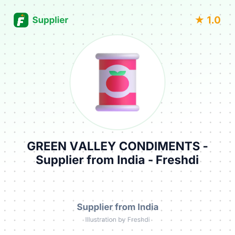 GREEN VALLEY CONDIMENTS – summary card, no photo uploaded yet