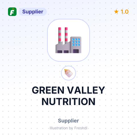 GREEN VALLEY NUTRITION – summary card, no photo uploaded yet