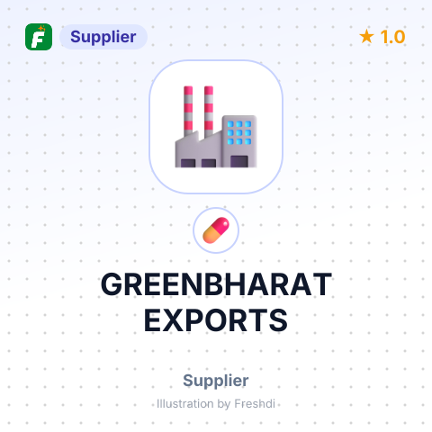 GREENBHARAT EXPORTS – summary card, no photo uploaded yet