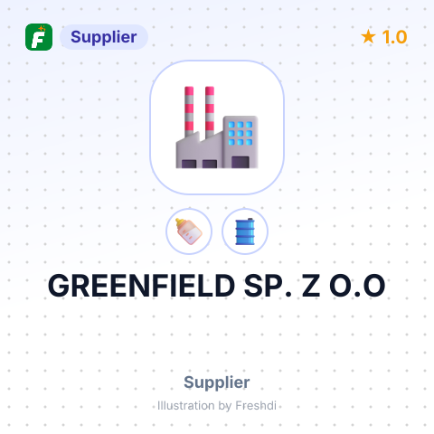 GREENFIELD SP. Z O.O – summary card, no photo uploaded yet
