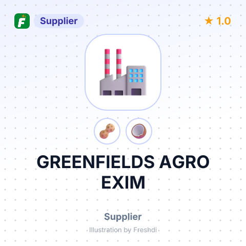 GREENFIELDS AGRO EXIM – summary card, no photo uploaded yet