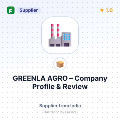 GREENLA AGRO – summary card, no photo uploaded yet