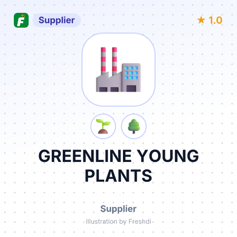 GREENLINE YOUNG PLANTS – summary card, no photo uploaded yet