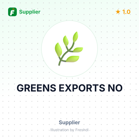 GREENS EXPORTS NO – summary card, no photo uploaded yet