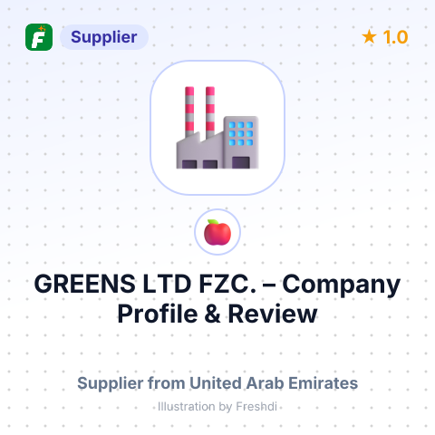 GREENS LTD FZC. – summary card, no photo uploaded yet